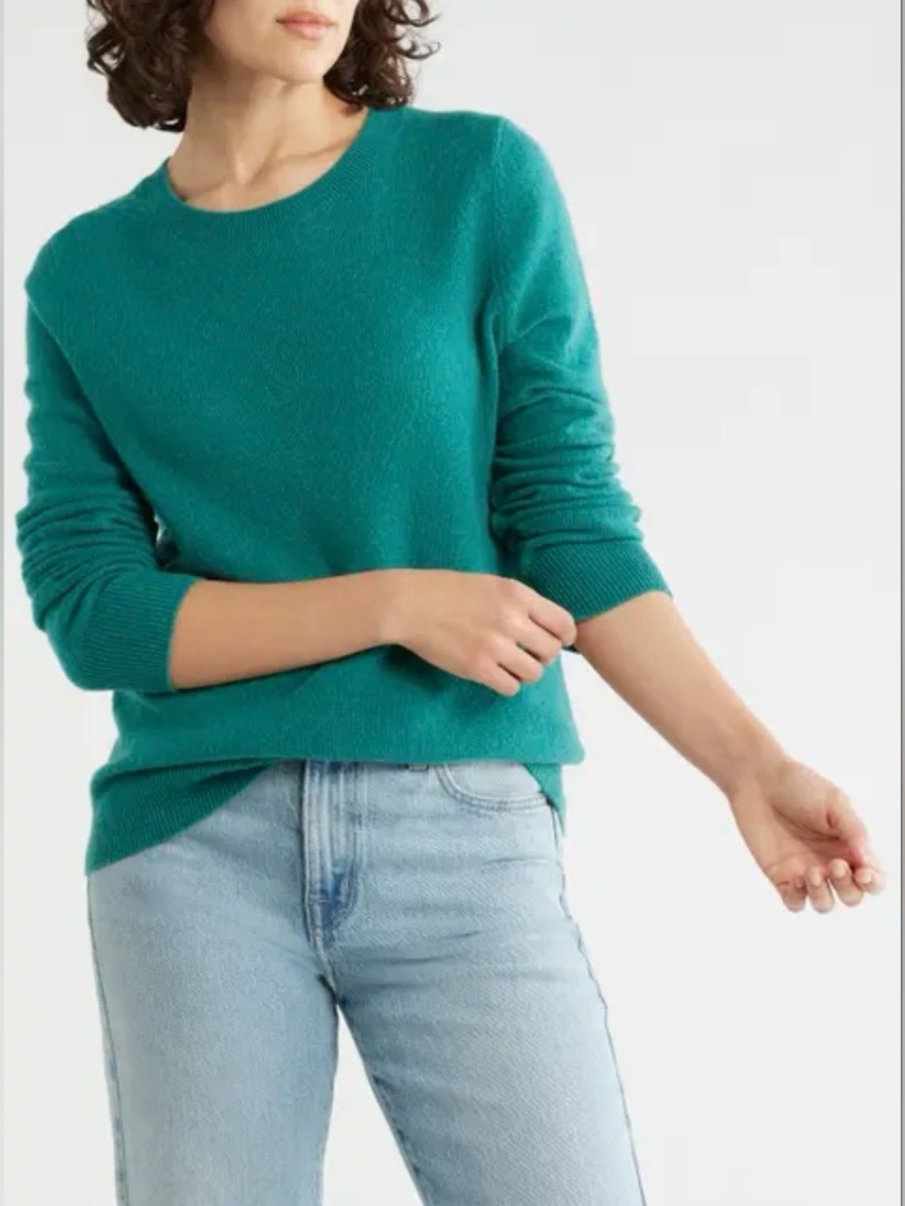 Loft Emerald Green Crewneck Sweater size medium
